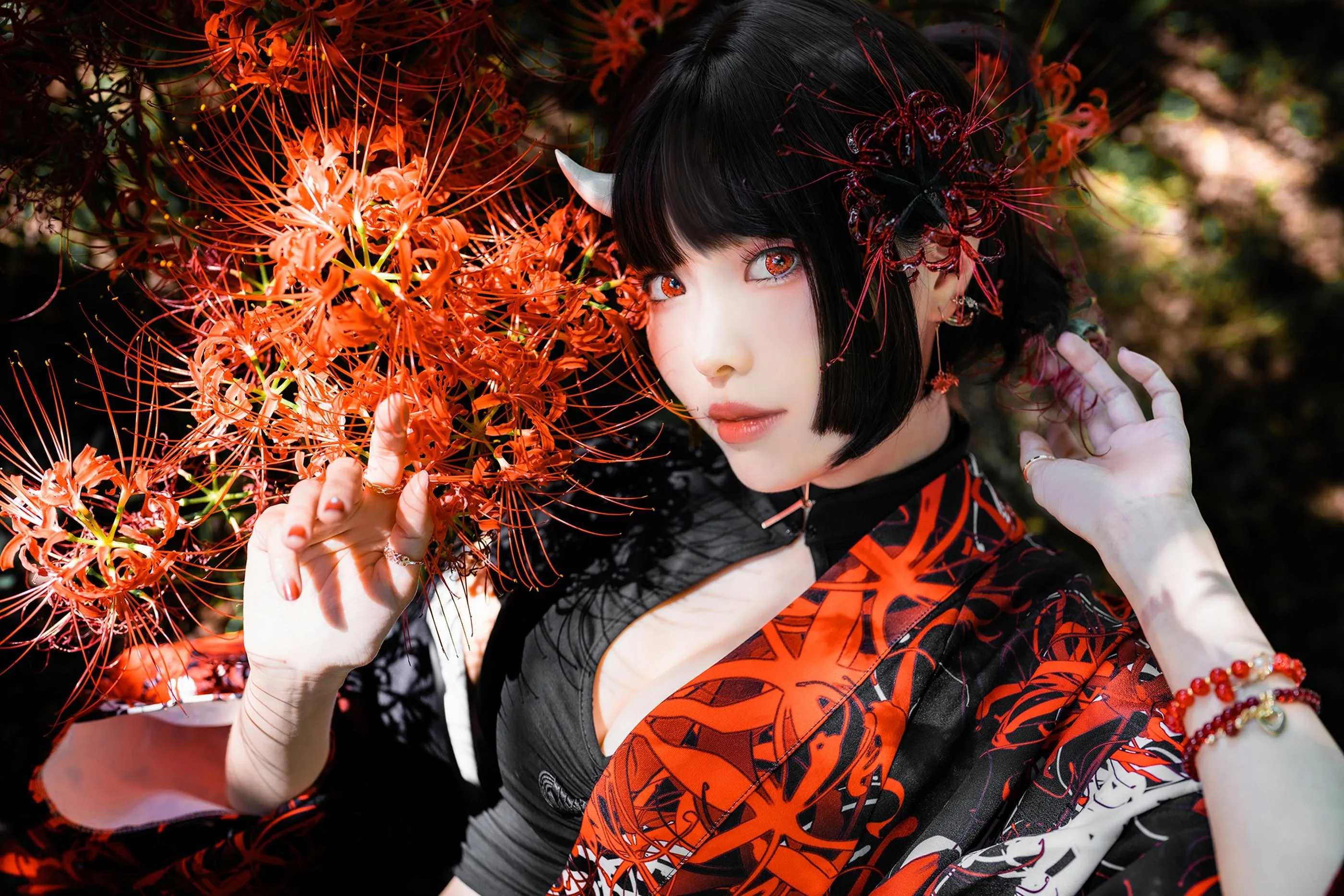 ElyEE子 – NO.129 23年10月订阅-C-Red Higanbana 殷紅彼岸 [36P]插图9